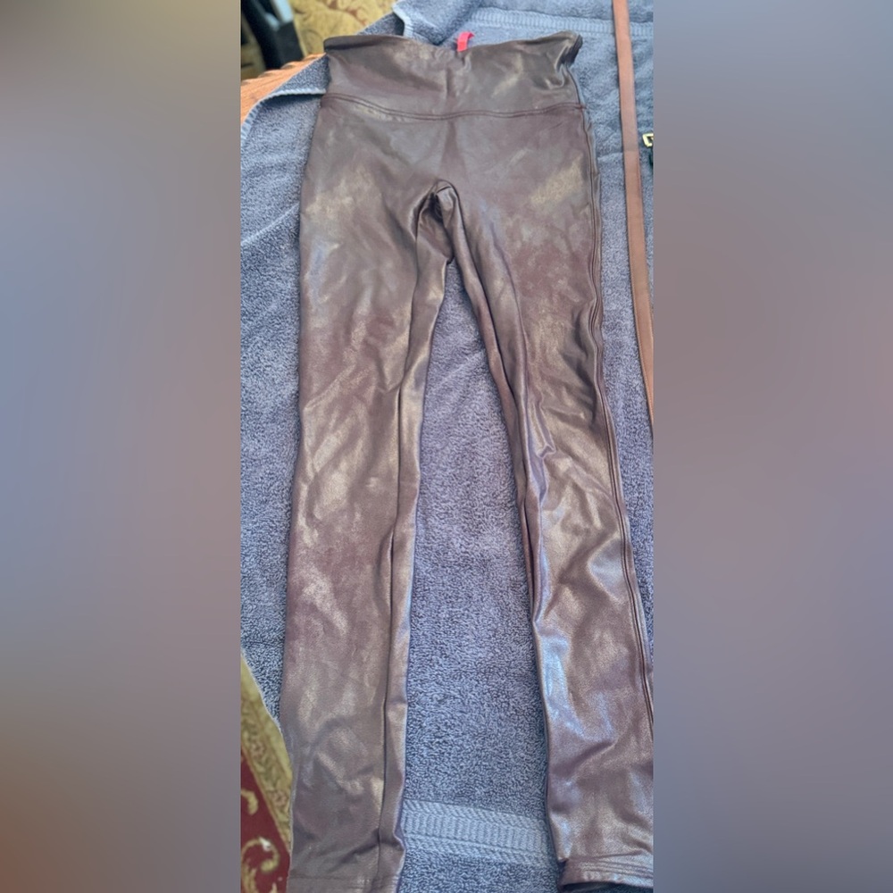 Burgandy Spanx Skinny Pants